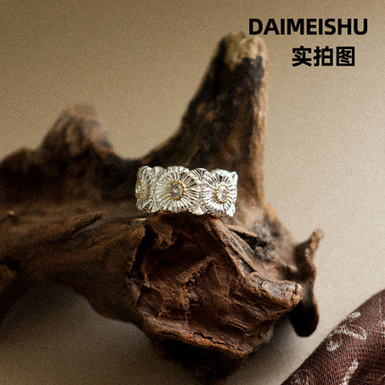 Vintage Fashion Versatile Micro-Inlaid Zircon  Ring For Women, Light Luxury Unique High-End Adjustable Open Ring