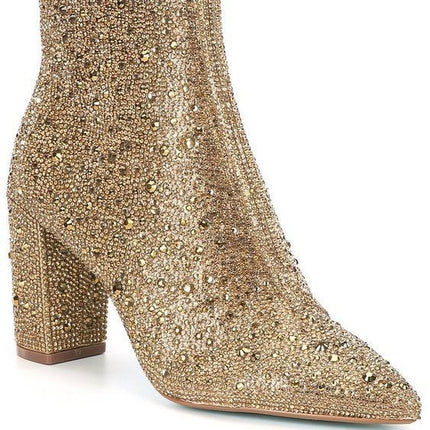 Rhinestone Puntneus Modieuse Enkelstewels