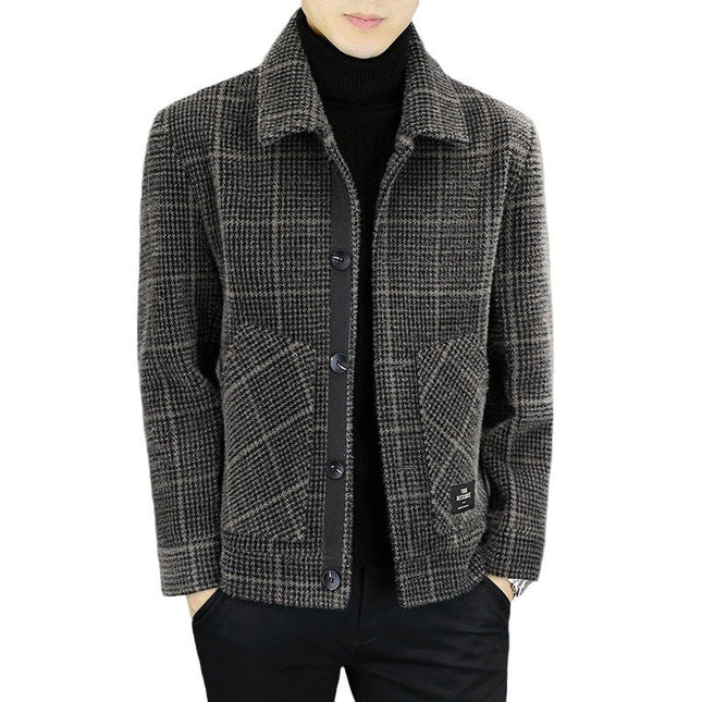 Lapel Casual Jacket Autumn And Winter Business Woolen Top
