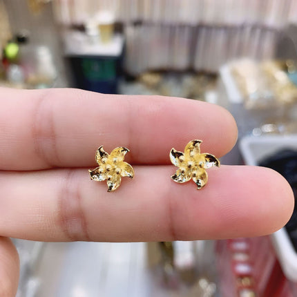 24K Gold Plated Earrings Euro Gold Jewelry New Popular Earrings