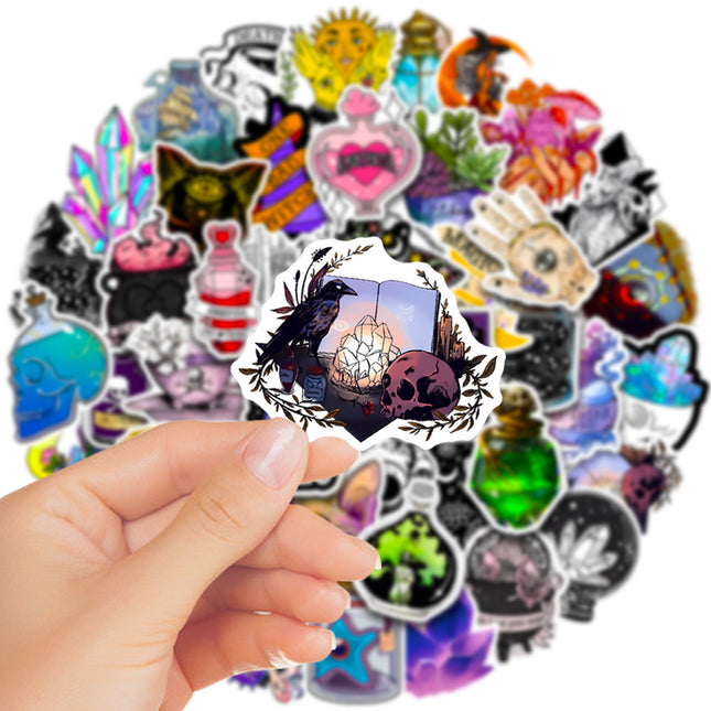 50 Pieces Of Luggage Compartment Waterproof Graffiti Stickers