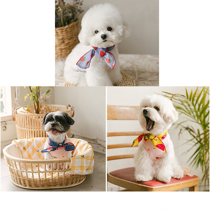 Dog Bib Scarf Pet Cat Bib Cute Small And Medium-sized