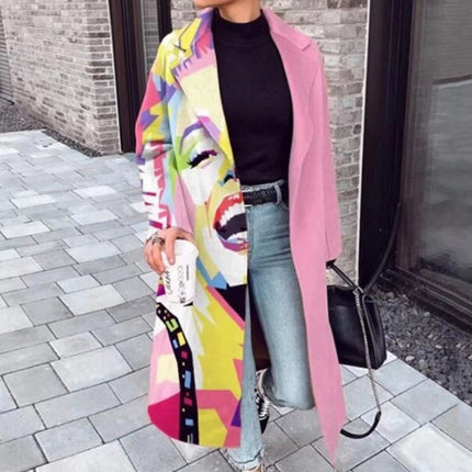 Women's Long Sleeve Turn-down Collar Coat Coat