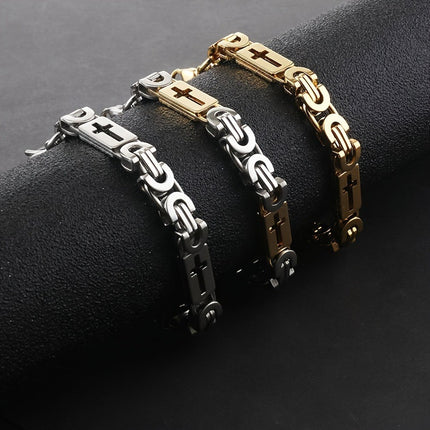 Kruisuitgekerfde Vlekvrye Staal Armband Vir Vroue