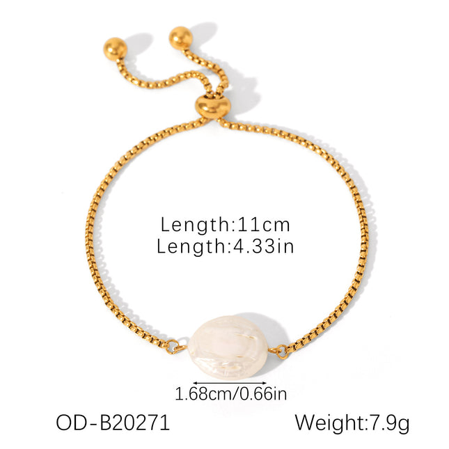 Womens Versatile Fashion Pearl Twist Bracelet