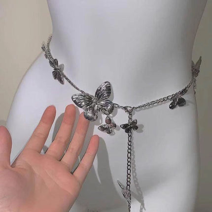 Goue Skoenlapper Middelketting Alles-pas Eenvoudige Belt Retro-styl