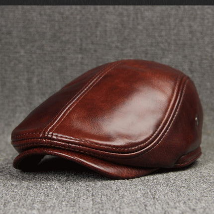 First Layer Cowhide Comfortable And Fashionable Sunscreen Beret