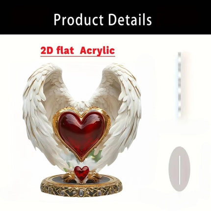 Card-insert Acrylic Standing Sign Flat Ornament