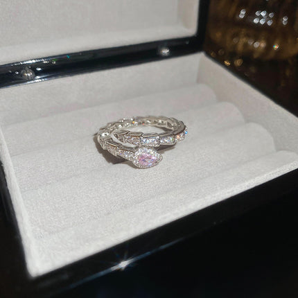 Real Gold Electroplated Diamond Flower Pattern Retro Temperament Index Finger Ring