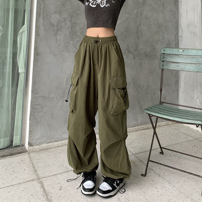 Ultra-thin Wide-leg Design Ankle-tied Dancing Trousers Summer