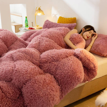 Super Sagte Lang Vlies Mink Kristal Fluweel Verdikte Warm Winterkwilt