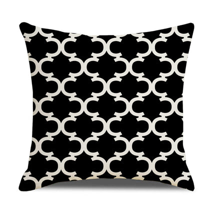 Oorgrens-kussingsloop Eenvoudige Geometrie Warmverkope Linne Kussingsloop Sofa Kussing Huishoudelike Items