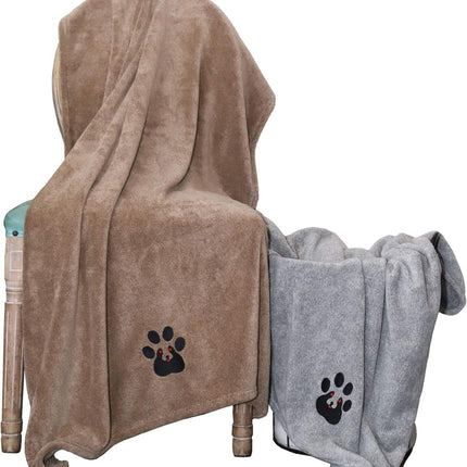 Super Absorbent Dog Bath Towels For Fast Drying - Soft Microfiber Towel For Dogs And Cats