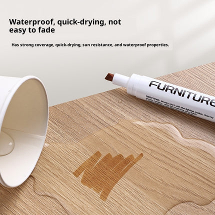Wood Grain Paint Fixer Oily Marking Repair Scratches Solid Wood Composite Wood Floor Painting Pen
