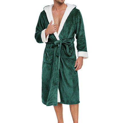 RONGTAI Ladies Long Fleece Bathrobe