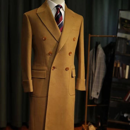 Padded Wool Polo Coat In Winter