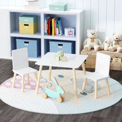 Hout Kindertafel En 2 Stoele Stel