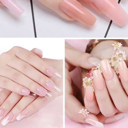 Cross-border Solid-state Extension Glue Matching Piece A Crystal Transparent False Nail 100 Piece Box Nail Extension Glue