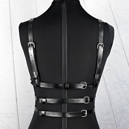 Fashion adult bound women's leather suspender