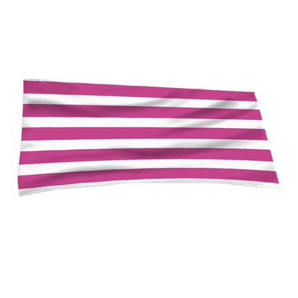 Single-sided Velvet Personalized Striped Pattern Microfiber Beach Bath Towel