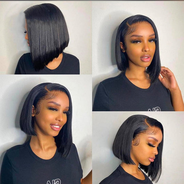 13x4 Lace Frontal Bob Straight Wig  Human Hair