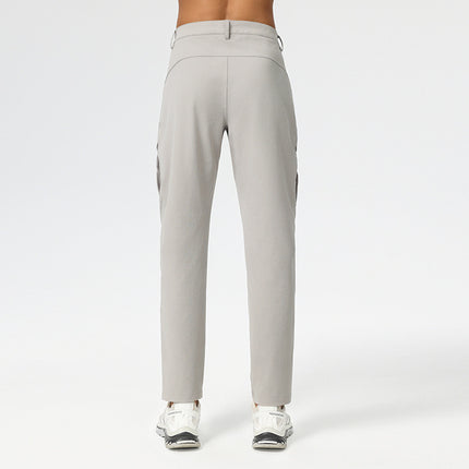 Straight Elastic Wear Resistance Multi-pocket Cargo Pants Men