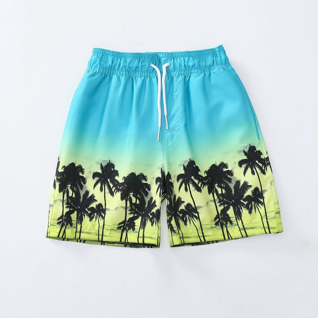 Boy Loose Lace-up Adjustable Sports Shorts