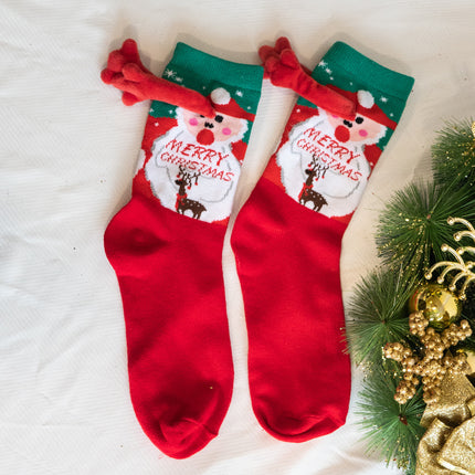 Fashion Simple Magnetic Christmas Socks For Men And Women