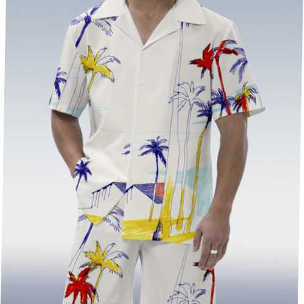 Fashion Printed Shirt 3D Men's Suit