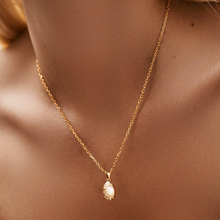 Retro Color-retaining Copper Necklace With A Chic Niche High-end Vibe