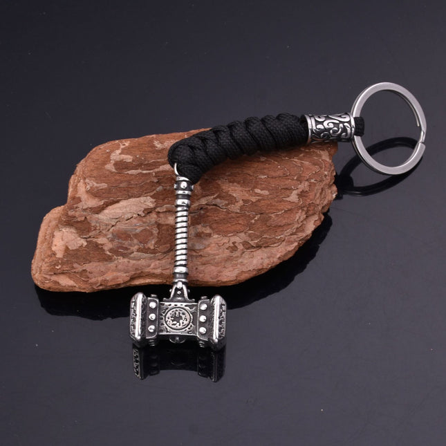 Personality Handmade Woven Stainless Steel Buckle Key
