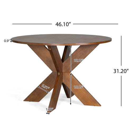 Ronde Eetkamertafel Moderne Plaasstyl Kombuistafel, Kersetrouthout