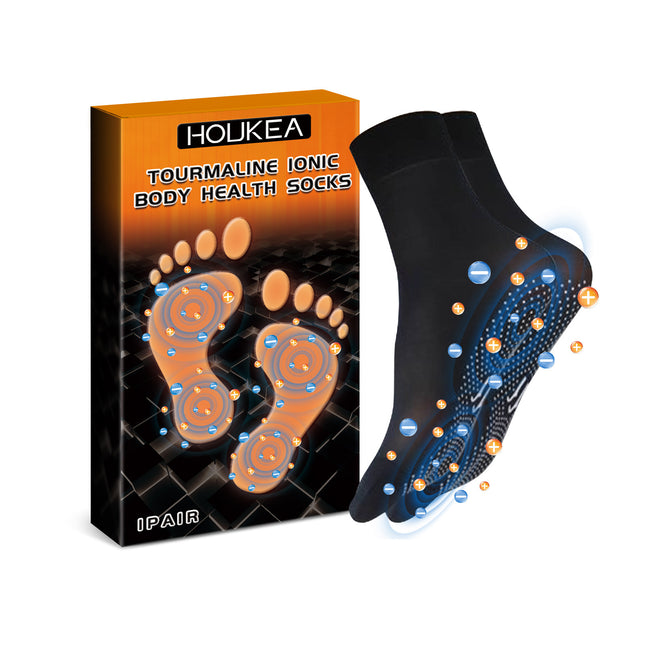 Cold-proof Windproof Warm Foot Ion Massage Socks