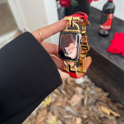 Leerarmband Nuwejaar Rooi Meisie