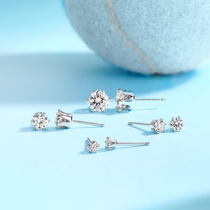 Sterlig Solo Dans - Premium Moissanite Luukse Mode Ligte Luukse Juweliersware Silwer Knopoorbelle S925 Versilwerde Platinum