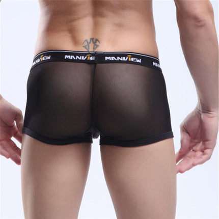 Fashion Personality Mesh Big Boxer Men's Underwear