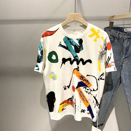 Men's Creative Printing All-match Short Sleeve