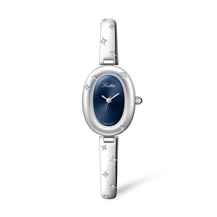 Oval Disk Bracelet Watch