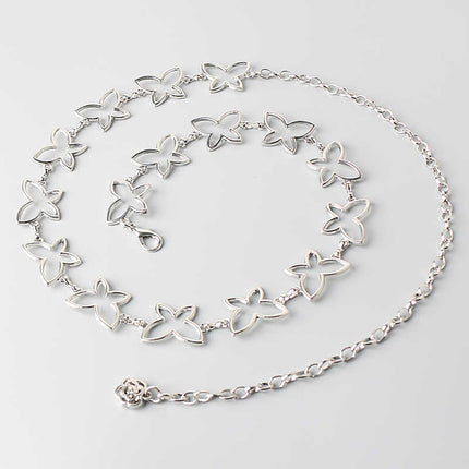 Modieuse Alles-pas Plusgrootte Verlengde Metaal Skoenlapper Middelketting