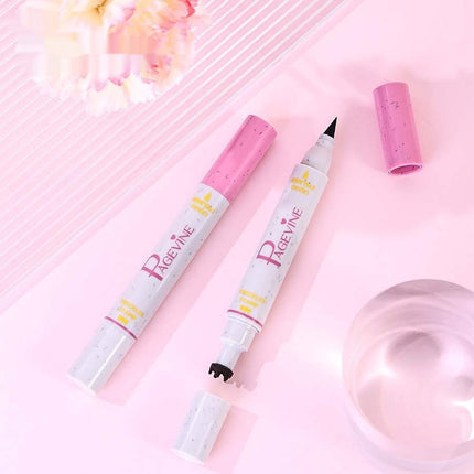Vroue se Dubbelkop Vlekverwyderingspen Vloeibare Eyeliner