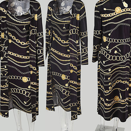 Two-piece chain printing