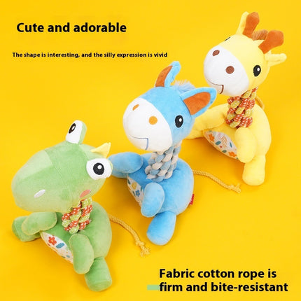 Dog Anti-stuffy Bite-resistant Bends And Hitches Plush Toy