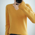 Yellow V Neck / L