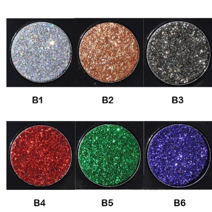 Sequin eye shadow tray