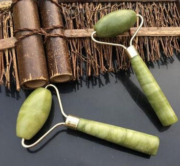 Rooskwarts Roller Verslankings Gesigmasseerder Optelgereedskap Natuurlike Jade