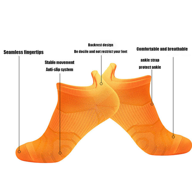 8 Pairs Men Athletic Socks Low Cut Cushion Running Socks Anti-slip And Anti-odor Breathable Comfort For Sports Running Fitness Cycling