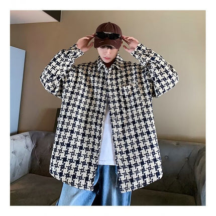 Lapel Men's Loose Casual Plus Size Jacket Coat