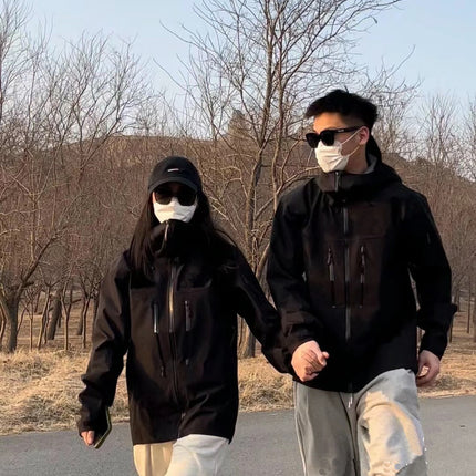 High-end Women's Gore-Tex Jacket Hard Shell Windproof Waterproof Mountaineering Couple Outdoor Sports Clothes