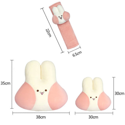 Cartoon Car Headrest Rabbit Pillow Interior