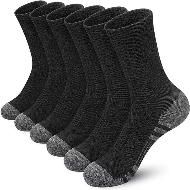 Men's Mid-calf Length Sock Solid Color Breathable Sweat Absorbing Deodorant